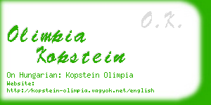 olimpia kopstein business card